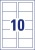 Névjegykártya, 85x54 mm, 185 g, mikroperforált, AVERY ZWECKFORM, 250 db/csomag