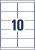 Etikett, 96x50,8 mm, poliészter, AVERY ZWECKFORM, átlátszó, 250 etikett/csomag